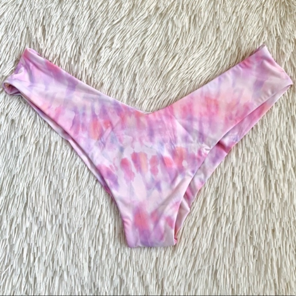 Billabong Keep It Mellow Pink/Purple Cheeky Tie Dye Fiji Bikini Set•NWT - Picture 7 of 13